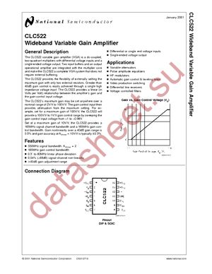 CLC522AJE-TR13 datasheet  